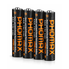 PHOMAX AAA 1110mWh Rechargeable Lithium‑ion Battery