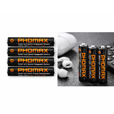 PHOMAX AAA 1110mWh Rechargeable Lithium‑ion Battery
