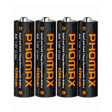 PHOMAX AA 4200mWh Rechargeable Lithium‑ion Battery