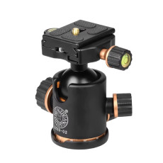 QZSD-02 Aluminum Camera Tripod Ball Head With Quick Release Plate