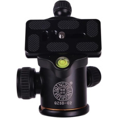 QZSD-02 Aluminum Camera Tripod Ball Head With Quick Release Plate