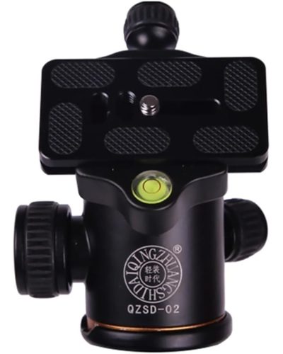 QZSD-02 Aluminum Camera Tripod Ball Head With Quick Release Plate QZSD-02 Aluminum Camera Tripod Ball Head With Quick Release Plate