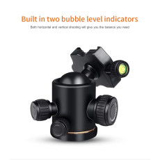 QZSD-02 Aluminum Camera Tripod Ball Head With Quick Release Plate