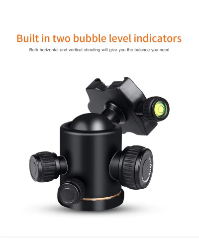 QZSD-02 Aluminum Camera Tripod Ball Head With Quick Release Plate