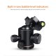 QZSD-02 Aluminum Camera Tripod Ball Head With Quick Release Plate