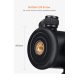 QZSD-02 Aluminum Camera Tripod Ball Head With Quick Release Plate