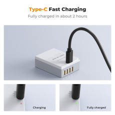 K&F Concept NP-W126 NP-W126S Battery with USB C Fast Charging