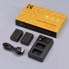 K&F Concept NP-FW50 Battery and Dual Slot Charger