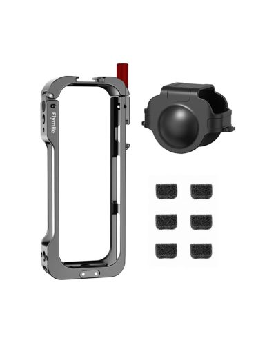 Flymily Metal Cage Rig Housing Frame with Lens Cover for Insta360 X5 Flymily Metal Cage Rig Housing Frame with Lens Cover for Insta360 X5