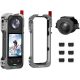 Flymily Metal Cage Rig Housing Frame with Lens Cover for Insta360 X5