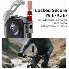 Flymily Metal Cage Rig Housing Frame with Lens Cover for Insta360 X5