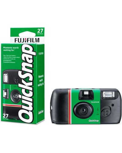 FUJIFILM QuickSnap Flash 400 One-Time-Use Disposable Camera (27 Exposures)