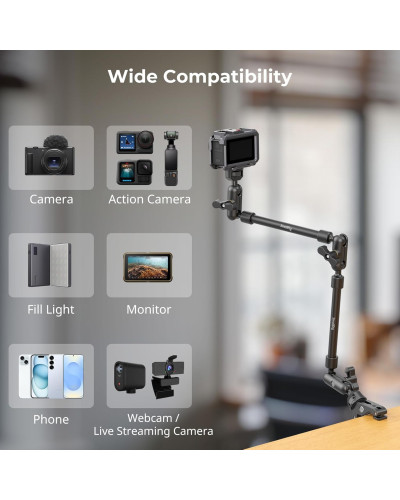 SmallRig Desktop Shooting Magic Arm with Crab Clamp Kit