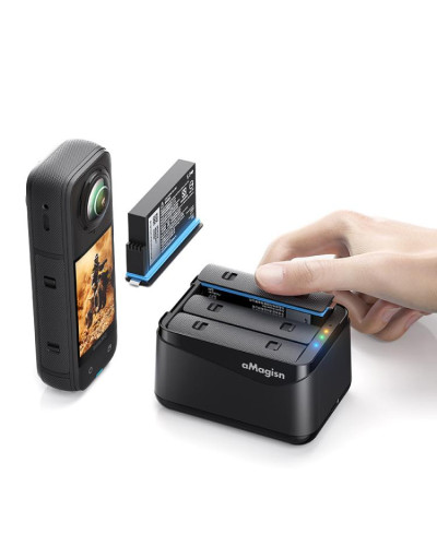 aMagisn Battery Charging Box for Insta360 X5