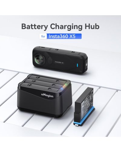aMagisn Battery Charging Box for Insta360 X5