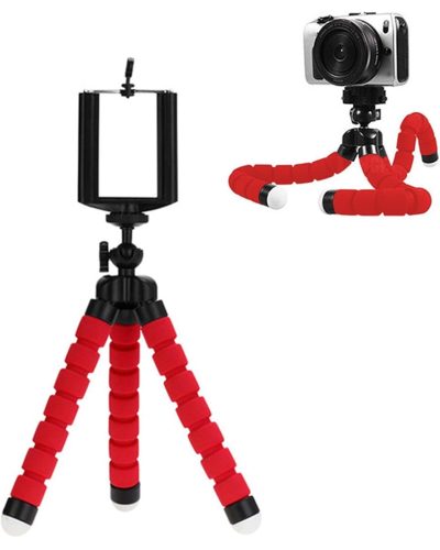 Flexible tripod stand for mobile phones and digital cameras