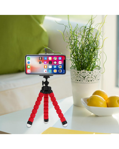 Flexible tripod stand for mobile phones and digital cameras