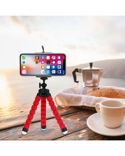 Flexible tripod stand for mobile phones and digital cameras