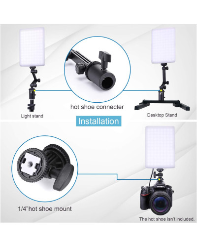 NANGUANG CN-T96 3Kit Ultra-Thin Ultra-Soft Ra95 5600K Easy Setting Photo Lighting Kit
