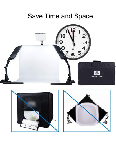NANGUANG CN-T96 3Kit Ultra-Thin Ultra-Soft Ra95 5600K Easy Setting Photo Lighting Kit