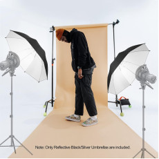 80cm Professional Reflective umbrella studio lighting Black/Silver