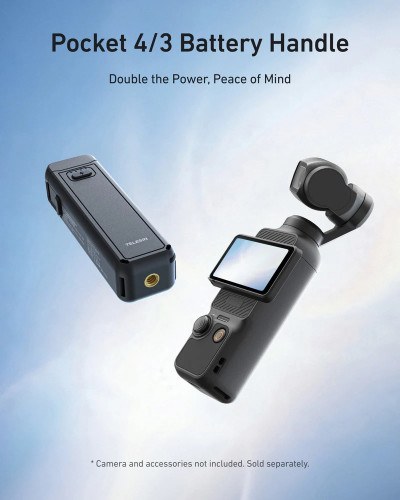 TELESIN Battery Handle for DJI Osmo Pocket 4/3