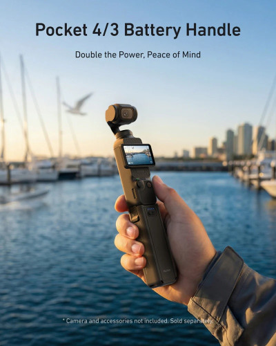 TELESIN Battery Handle for DJI Osmo Pocket 4/3