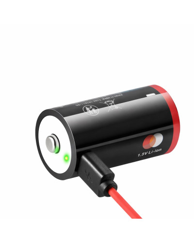 Soshine Rechargeable C Batteries with USB-C Charging Cable 1.5v Lithium LR14 C Size Battery 5000mWh (1Pc)