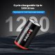 Soshine Rechargeable C Batteries with USB-C Charging Cable 1.5v Lithium LR14 C Size Battery 5000mWh (1Pc)