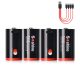 Soshine Rechargeable C Batteries with USB-C Charging Cable 1.5v Lithium LR14 C Size Battery 5000mWh (4Pc)