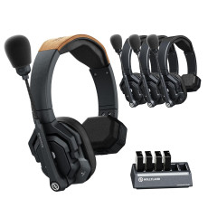 Hollyland Solidcom SE Global 4S 4-Person Full-Duplex Single-Ear Noise-Canceling Headset Intercom System 