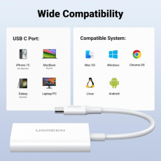 UGREEN CM265 2in1 USB-C SD/MicroSD Card Reader