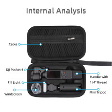 Hard EVA Storage Case for DJI Osmo Pocket 4(Black)