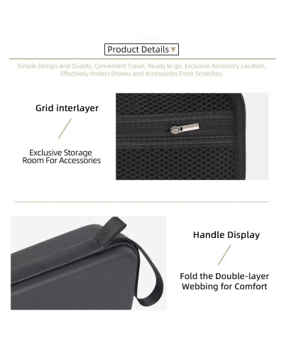 Hard EVA Storage Case for DJI Osmo Pocket 4(Black)