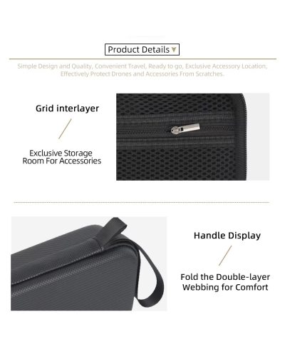 Hard EVA Storage Case for DJI Osmo Pocket 4(Black)