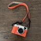 Camera Protective Case Full Camera Case Carrying Bag and Shoulder Strap for Fujifilm X100VI Camera (Orange)