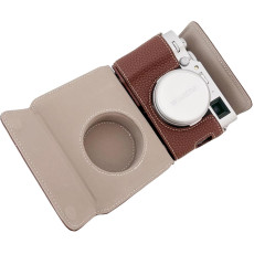 Camera Protective Case Full Camera Case Carrying Bag and Shoulder Strap for Fujifilm X100VI Camera (Coffee)