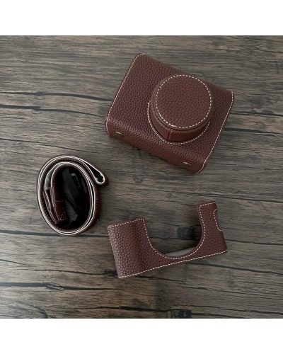 Camera Protective Case Full Camera Case Carrying Bag and Shoulder Strap for Fujifilm X100VI Camera (Coffee) Camera Protective Case Full Camera Case Carrying Bag and Shoulder Strap for Fujifilm X100VI Camera (Coffee)