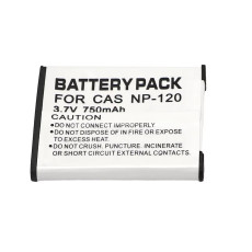 Camera Battery for Casio NP-120 750mAh