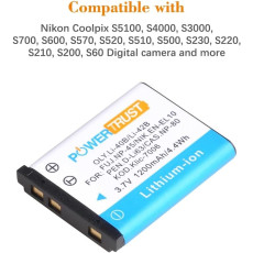 Camera Battery for OLY Li-40B/Li-42B/ FUJ NP-45/ NIK EN-EL10/ PEN D-Li63/ CAS NP-80/ KOD Kilc-7006