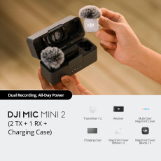 DJI Mic Mini 2 Compact Wireless Microphone System for Camera & Smartphone