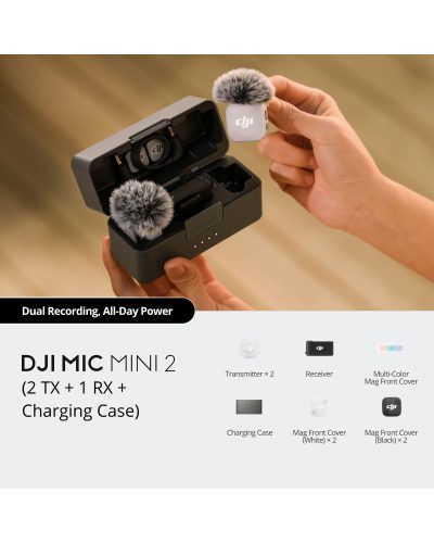 DJI Mic Mini 2 Compact Wireless Microphone System for Camera & Smartphone