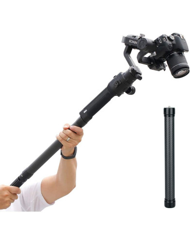 Carbon Fiber Extension Monopod Pole for DJI Ronin Gimbal Handle Grip (36cm)