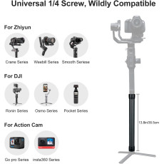 Carbon Fiber Extension Monopod Pole for DJI Ronin Gimbal Handle Grip (36cm)