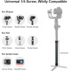 Carbon Fiber Extension Monopod Pole for DJI Ronin Gimbal Handle Grip (36cm)