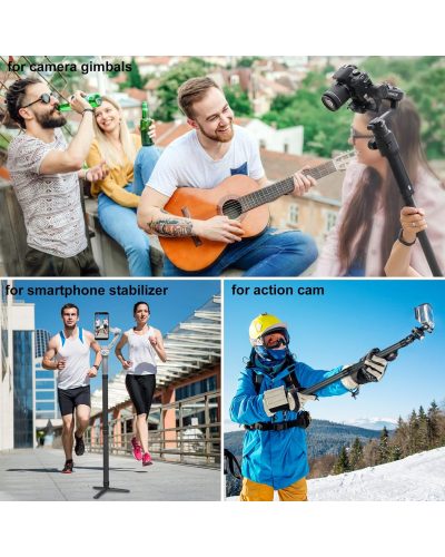Carbon Fiber Extension Monopod Pole for DJI Ronin Gimbal Handle Grip (50cm) Carbon Fiber Extension Monopod Pole for DJI Ronin Gimbal Handle Grip (50cm)