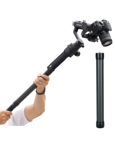 Carbon Fiber Extension Monopod Pole for DJI Ronin Gimbal Handle Grip (50cm)