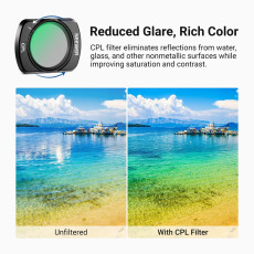 NEEWER ND16 ND64 ND256 CPL Variable ND Filter & Screen Protector Compatible with DJI Osmo Pocket 3/4