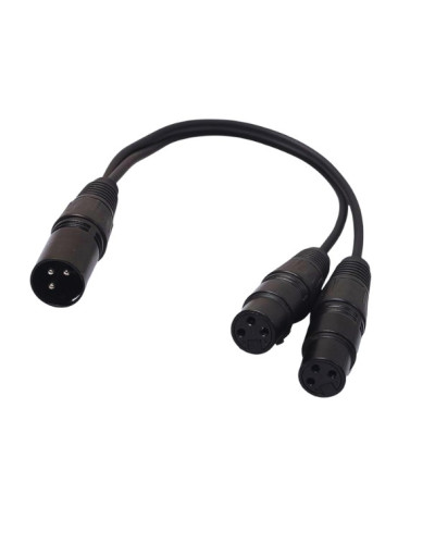 XLR Splitter Cable Male to Dual Female Y-Splitter 3Pin Balanced Microphone 30cm