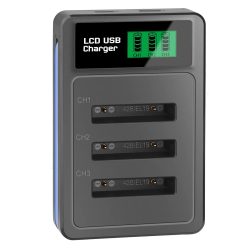 Digital Camera Battery Charger for EN-EL10 Li-40B Li-42B NP-45 NP-80 Klic-7006